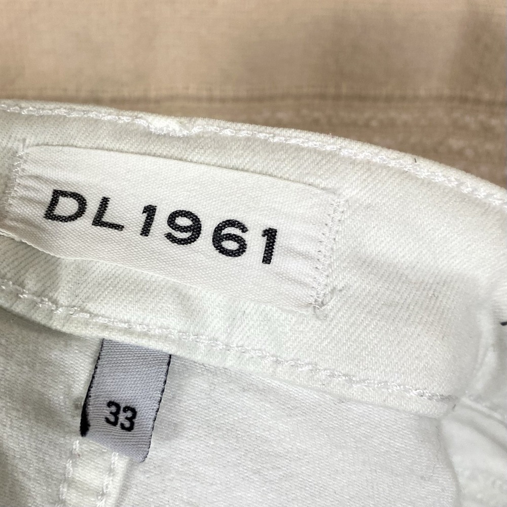 DL1961 Womens Sz 33 Margaux Instasculpt Ankle Skinny Jeans Hail White Cotton 27" - Picture 6 of 8